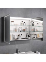 Geberit Option 90cm tükrös szekrény világítással, két ajtóva