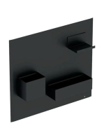 Geberit Group mágneses tábla tárolódobozokkal 45x39 cm, láva