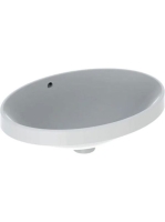 Geberit VariForm beépíthető mosdó 55 cm, ovális, túlfolyóval