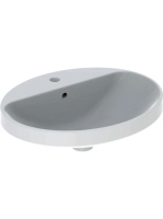 Geberit VariForm beépíthető mosdó 55 cm, ovális, csaplyuk-pe