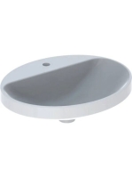 Geberit VariForm beépíthető mosdó 55 cm, ovális, csaplyuk-pe