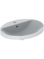 Geberit VariForm beépíthető mosdó 60 cm, ovális, csaplyuk-pe