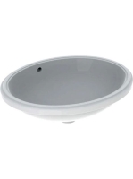 Geberit VariForm alulról beépíthető ovális mosdó 56 cm, túlf