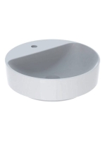 Geberit VariForm pultra ültethető mosdó, kerek, csaplyuk-per
