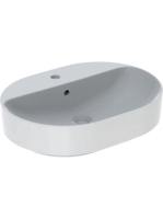 Geberit VariForm pultra ültethető mosdó, csaplyuk-peremmel,