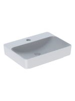 Geberit VariForm pultra ültethető mosdó, szögletes, csaplyuk