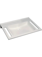 Geberit Publica akadálymentes mosdó 70x55 cm, szögletes, túl