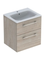 Geberit Selnova Square 2 fiókos mosdószekrény 60 cm, keskeny