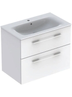 Geberit Selnova Square 2 fiókos mosdószekrény 80 cm, keskeny