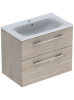 Geberit Selnova Square 2 fiókos mosdószekrény 80 cm, keskeny