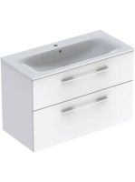 Geberit Selnova Square 2 fiókos mosdószekrény 100 cm, kesken