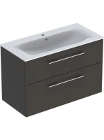 Geberit Selnova Square 2 fiókos mosdószekrény 100 cm, kesken