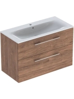 Geberit Selnova Square 2 fiókos mosdószekrény 100 cm, kesken