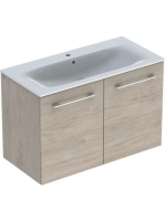 Geberit Selnova Square 2 ajtós mosdószekrény 100 cm, keskeny