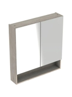 Geberit Selnova Square 2 ajtós tükrös szekrény 58,8x85 cm, v