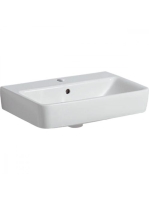 Geberit Selnova Compact 55x37 cm mosdó túlfolyóval, fehér 50