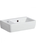 Geberit Selnova Compact balos 40x25 cm kerámia kézmosó túlfo