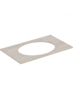 Geberit Selnova Square mosdópult 79,1x47,5 cm, világos hikor