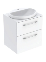 Geberit Selnova Square Set mosdószekrény mosdóval 59x70 cm,