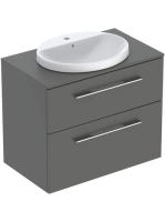 Geberit Selnova Square Set mosdószekrény mosdóval 79x70 cm,