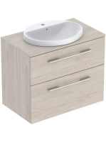 Geberit Selnova Square Set mosdószekrény mosdóval 79x70 cm,