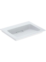 Geberit ONE mosdó hátsó lefolyóval 60x48 cm, túlfolyó és csa