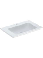 Geberit One beépíthető mosdó 75x48 cm csaplyukkal, túlfolyó