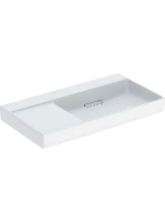 Geberit One jobbos mosdó 90x48 cm, KeraTect, túlfolyó és csa