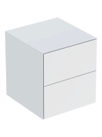 Geberit One oldalsó szekrény két fiókkal 45x47 cm, matt fehé
