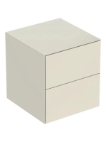 Geberit One oldalsó szekrény két fiókkal 45x47 cm, magasfény