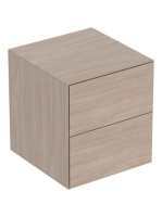 Geberit One oldalsó szekrény két fiókkal 45x47 cm, tölgy 505