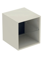 Geberit One oldalsó polcelem 45x47 cm, magasfényű homokszürk