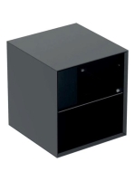 Geberit One oldalsó polcelem 45x47 cm, matt fekete 505.079.0