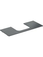 Geberit One márványhatású mosdópult középső kivágással, pult