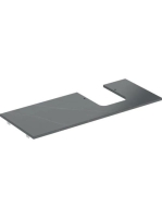 Geberit One márványhatású mosdópult jobb oldali kivágással,