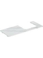 Geberit One márványhatású mosdópult jobb oldali kivágással,