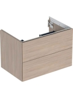 Geberit One alsó szekrény mosdóhoz 2 fiókkal 74x47 cm, tölgy