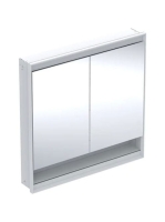 Geberit One tükrös szekrény polccal és ComfortLight világítá