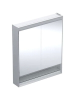 Geberit One tükrös szekrény nyitott polccal és világítással