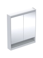 Geberit One tükrös szekrény nyitott polccal és világítással