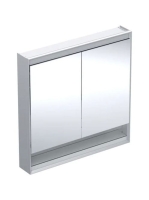 Geberit One tükrös szekrény nyitott polccal és világítással