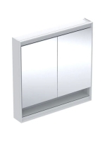 Geberit One tükrös szekrény nyitott polccal és világítással