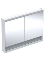 Geberit One tükrös szekrény nyitott polccal és világítással