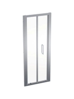 Geberit Geo összecsukható ajtó 76x190 cm, átlátszó üveggel,