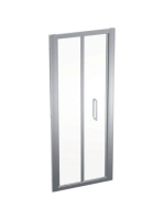 Geberit Geo összecsukható ajtó 80x190, átlátszó üveggel, Ref