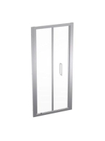Geberit Geo összecsukható ajtó 90x190, átlátszó üveggel, Ref