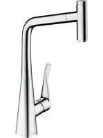 Hansgrohe Metris Select konyhai csaptelep kihúzható zuhanyfejjel ECO 14786000