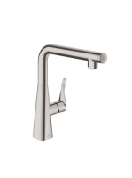 Hansgrohe Metris Select M71 rozsdamentes acél hatású konyhai csaptelep 14847800