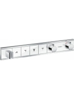 Hansgrohe RainSelect falsík alatti termosztátos csaptelep 4 fogyasztóhoz, króm/fehér 15357400