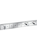 Hansgrohe RainSelect termosztátos zuhanycsaptelep, 5 fogyasztóhoz, króm 15358000